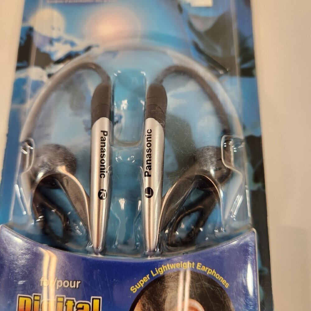 Panasonic Stereo Headphones RP-HS5 Silver Ear Clip Style XBS NOS Sealed - Picture 5 of 8